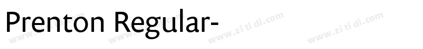 Prenton Regular字体转换 Prenton Regular字体转换